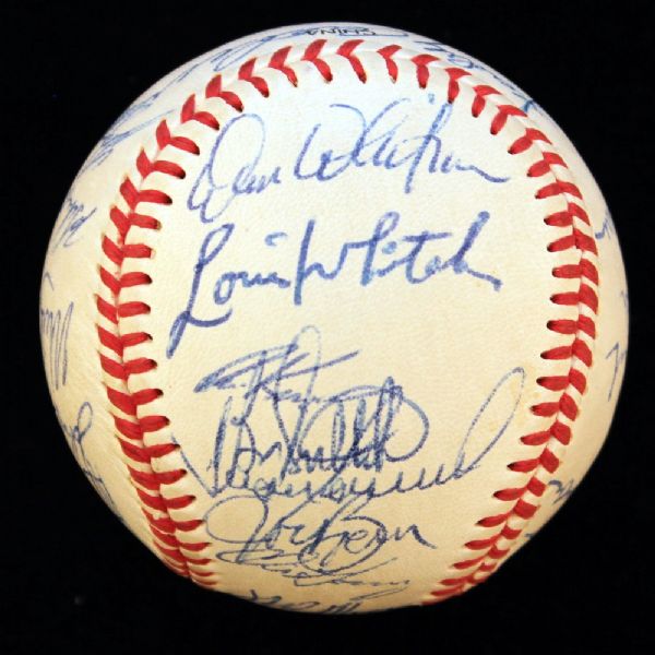 1994 DETROIT TIGERS TEAM SIGNED BASEBALL