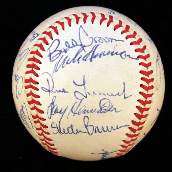 1994 DETROIT TIGERS TEAM SIGNED BASEBALL