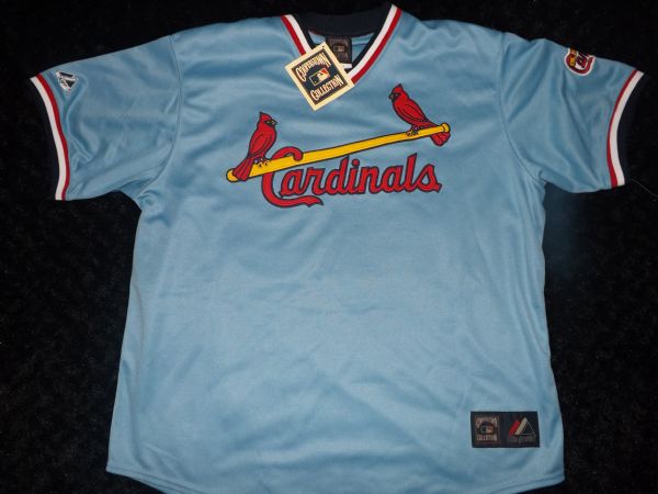 LOU BROCK SIGNED COOPERSTOWN COLLECTION JERSEY