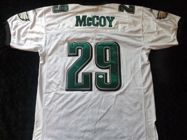 LeSEAN McCOY SIGNED ROOKIE EAGLES JERSEY JSA