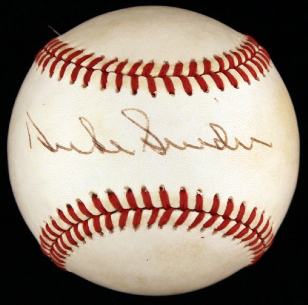 DUKE SNIDER SIGNED ONL BASEBALL