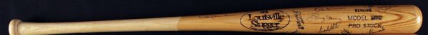 1970'S K.C. ROYALS 16 SIGNED LOUISVILLE SLUGGER BASEBALL BAT