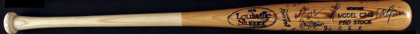 1976 NEW YORK YANKEES TEAM SIGNED BASEBALL BAT