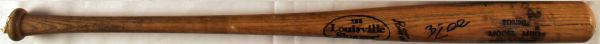 BRENT CLEVLEN SIGNED GAME USED LOUISVILLE SLUGGER BASEBALL BAT