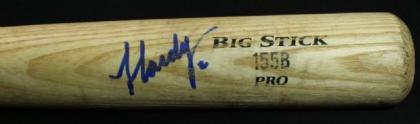 J.J. HARDY SIGNED GAME USED RAWLINGS BASEBALL BAT