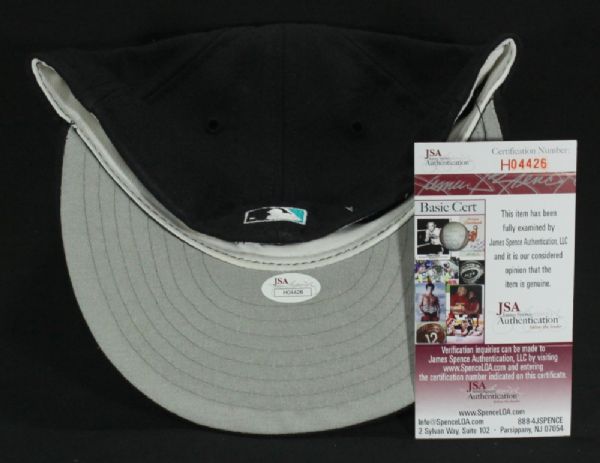 GARY SHEFFIELD SIGNED FLORIDA MARLINS NEW ERA PRO CAP JSA