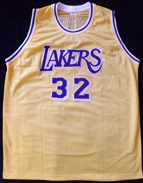 MAGIC JOHNSON SIGNED L.A. LAKERS JERSEY JSA