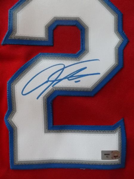 JOSH HAMILTON SIGNED TEXAS RANGERS JERSEY MLB HOLO