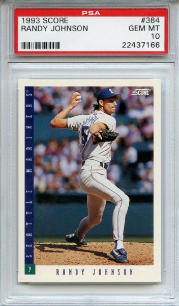 1993 SCORE #384 RANDY JOHNSON PSA 10