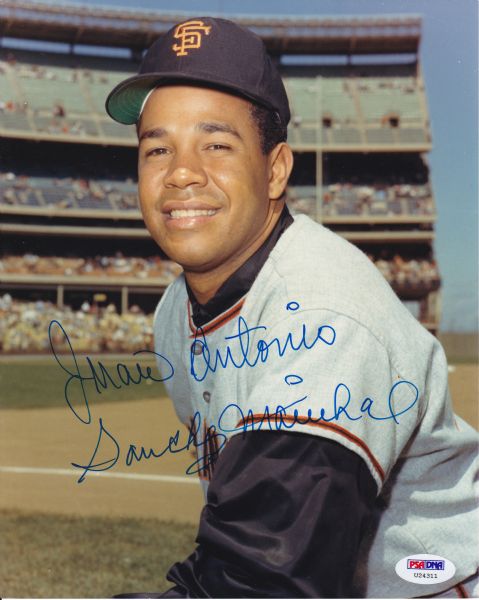 JUAN ANTONIO SANCHEZ MARICHAL SIGNED FULL NAME 8X10 PHOTO PSA/DNA