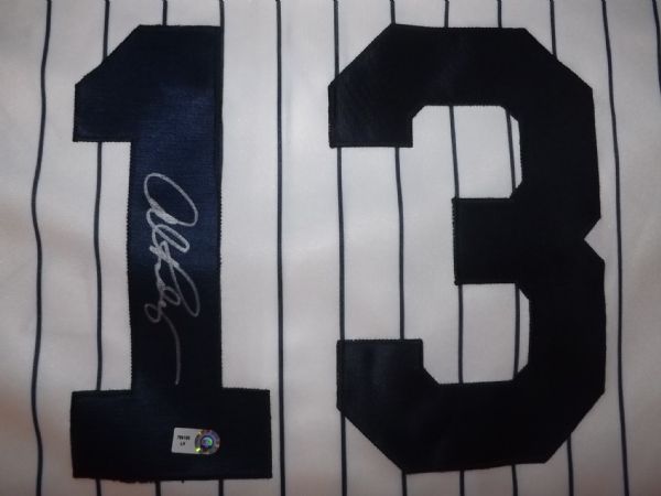 ALEX RODRIGUEZ SIGNED NEW YORK YANKEES JERSEY MLB HOLO