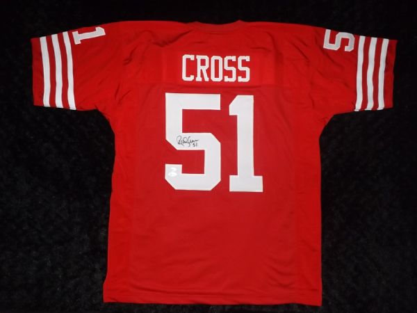 RANDY CROSS SAN FRANCISCO 49ERS SIGNED JERSEY JSA