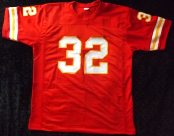 MARCUS ALLEN SIGNED CHIEFS STAT JERSEY JSA