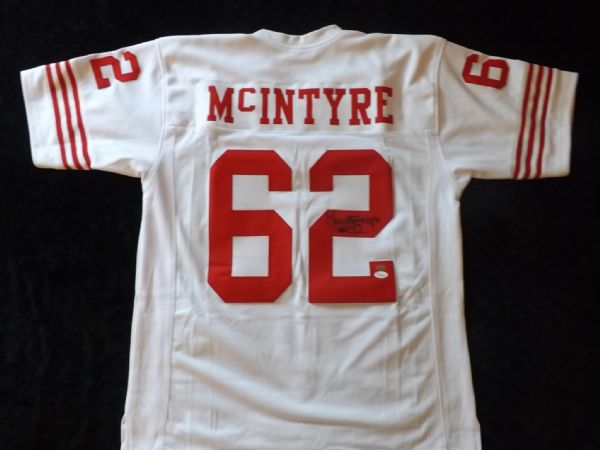 GUY McINTYRE SAN FRANCISCO 49ERS SIGNED JERSEY JSA