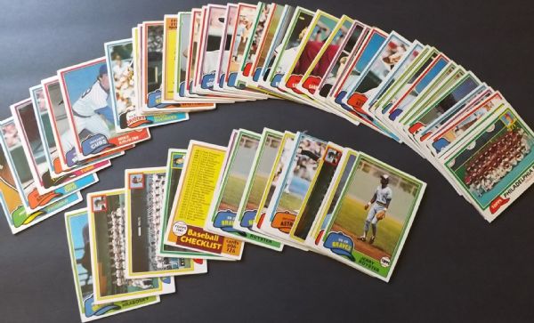 1981 TOPPS 60 CARD LOT SET BUILDER