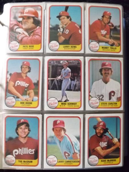 1981 FLEER COMPLETE SET W/BINDER