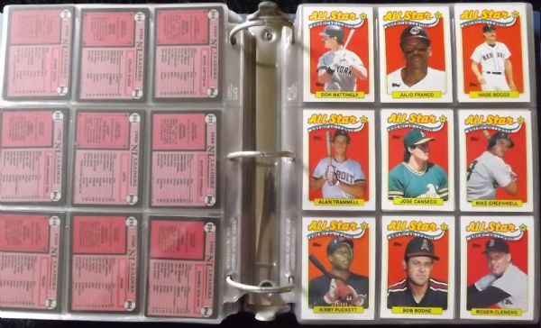 1989 TOPPS COMPLETE SET W/BINDER