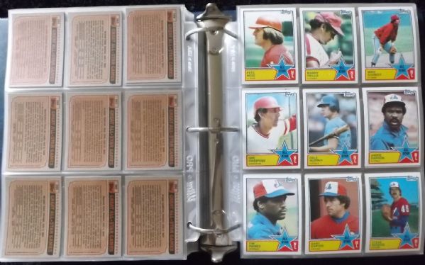 1983 TOPPS NEAR COMPLETE SET W/BINDER