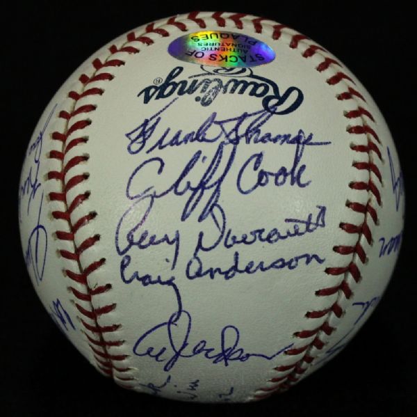 1962 NEW YORK METS TEAM SIGNED OML BASEBALL MLB HOLO