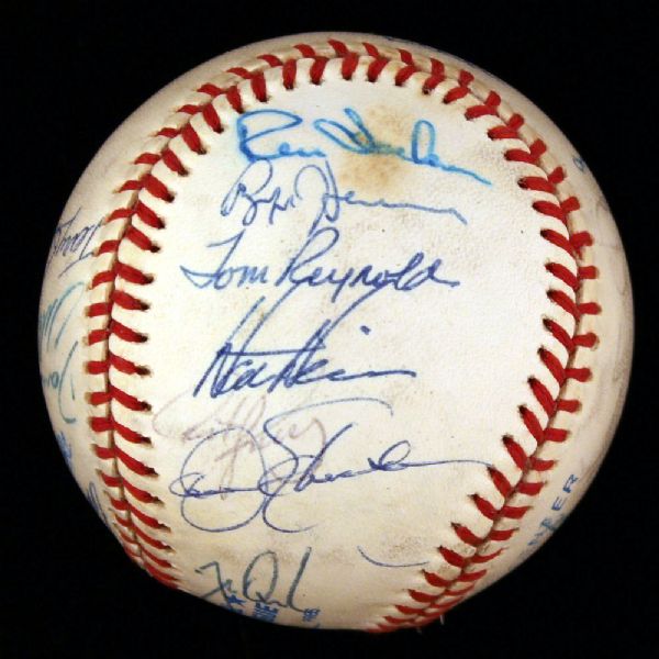 1990 OAKLAND A'S (AL CHAMPS) TEAM SIGNED OAL BASEBALL