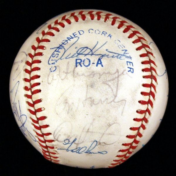 1990 OAKLAND A'S (AL CHAMPS) TEAM SIGNED OAL BASEBALL