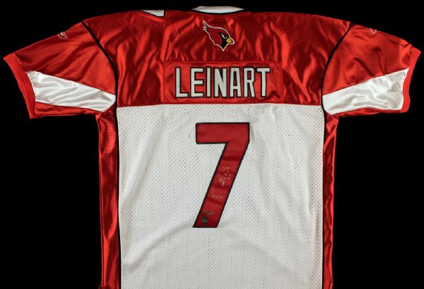 MATT LEINART SIGNED ARIZONA CARDINALS JERSEY UDA