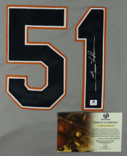 TREVOR HOFFMAN SIGNED MAJESTIC PADRES WORLD SERIES JERSEY