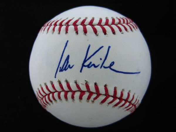 IAN KINSLER SIGNED OML BASEBALL PSA/DNA