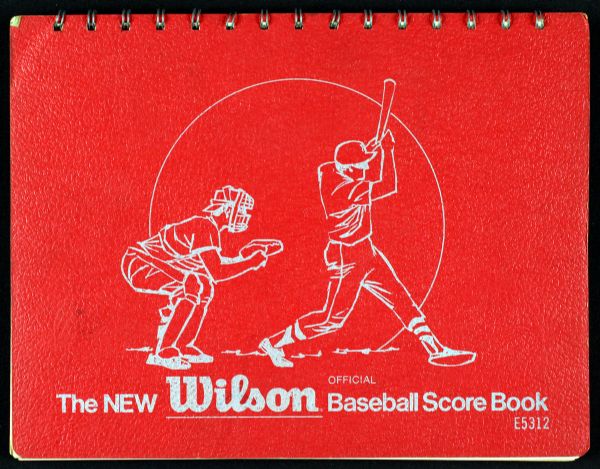 GARY CARTER SIGNED WILSON SCOREBOOK 