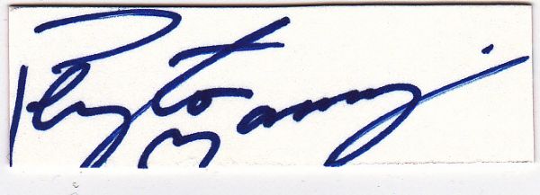 PEYTON MANNING SIGNED CUT FROM UPPER DECK CARD