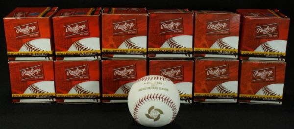 BOX OF 12 OFFICIAL 2013 WBC WORLD BASEBALL CLASSIC BALLS