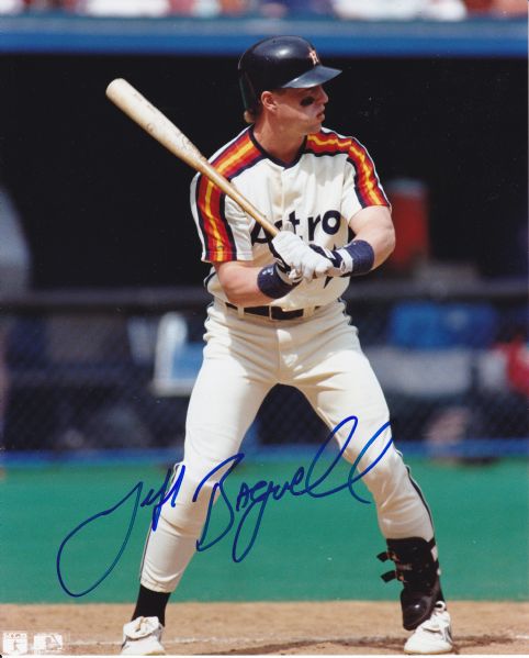 JEFF BAGWELL SIGNED 8X10 PHOTO