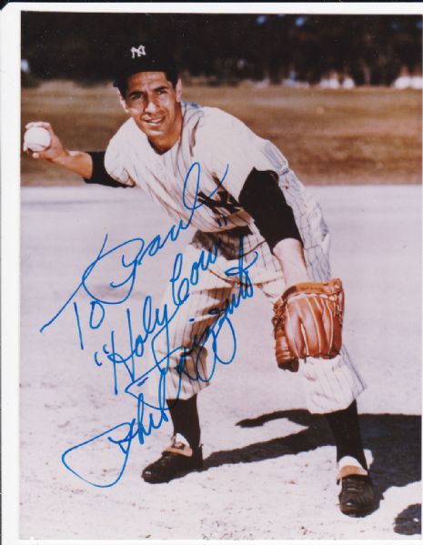 PHIL RIZZUTO SIGNED & INSCRIBED PHOTO