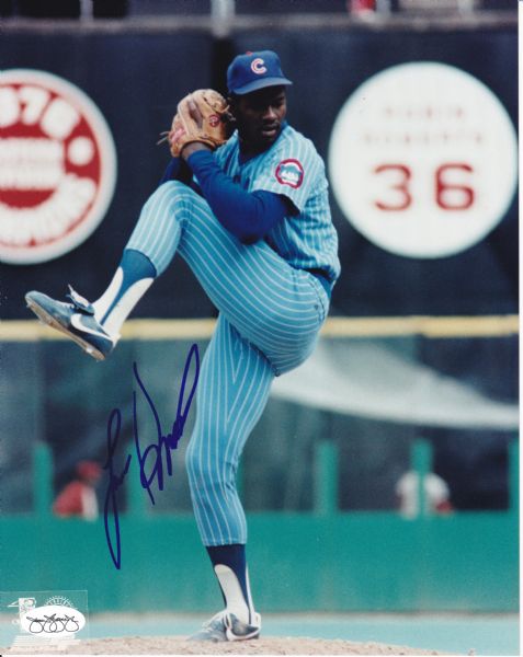LEE SMITH SIGNED 8X10 PHOTO CUBS JSA