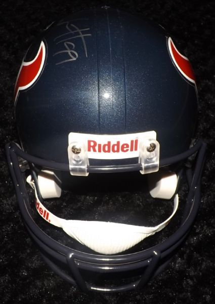 J.J. WATT SIGNED FULL SIZE HOUSTON TEXANS HELMET JSA