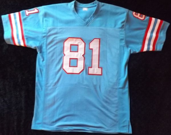 ERNEST GIVINS HOUSTON OILERS SIGNED JERSEY JSA