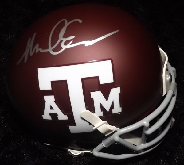 MIKE EVANS SIGNED MINI HELMET TEXAS A&M PSA/DNA