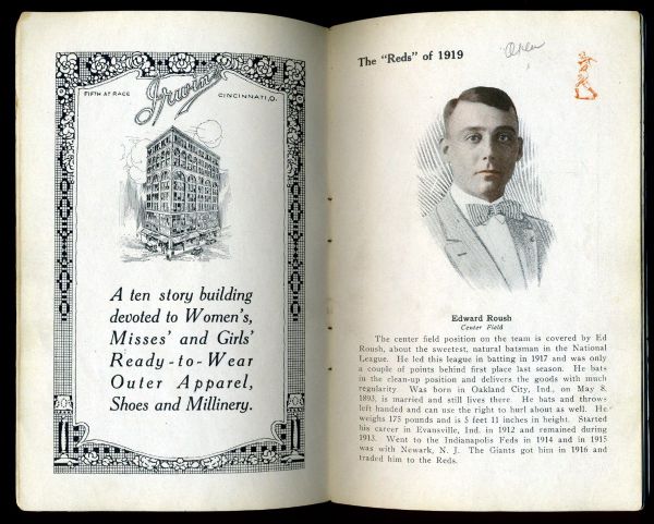 1919 CINCINNATI REDS YEARBOOK - WORLD SERIES CHAMPS VS. BLACK SOX