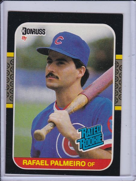 1987 DONRUSS #43 RAFAEL PALMEIRO ROOKIE CARD