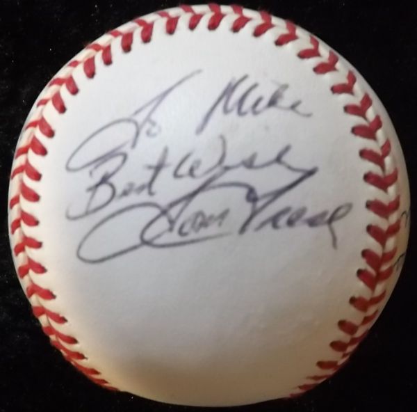 NEW YORK YANKEES SIGNED BASEBALL BAUER SKOWRON TRESH BLANCHARD