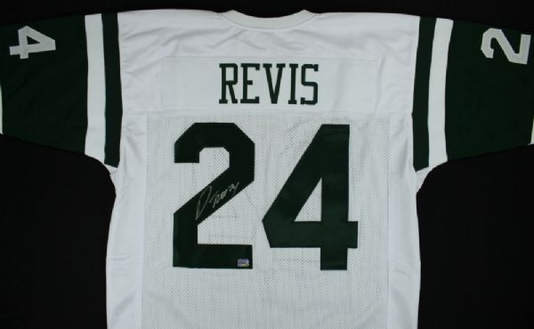 DARRELLE REVIS SIGNED NEW YORK JETS JERSEY