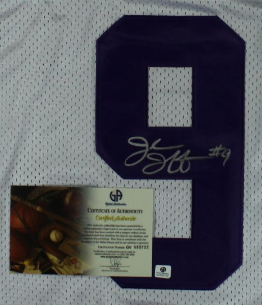 JORDAN JEFFERSON SIGNED LSU NIKE JERSEY