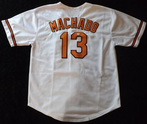 MANNY MACHADO SIGNED ORIOLES JERSEY