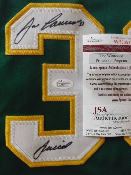 JOSE CANSECO SIGNED OAKLAND A'S JERSEY JSA