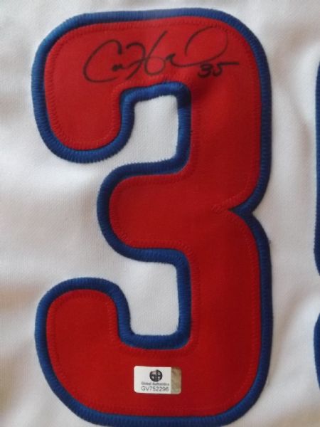 COLE HAMELS SIGNED PHILLIES JERSEY