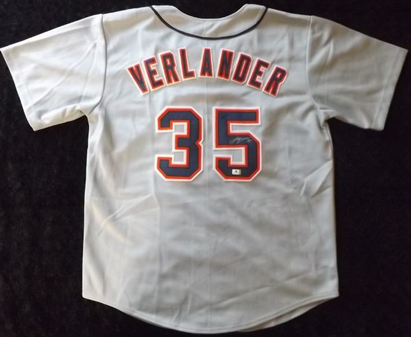 JUSTIN VERLANDER SIGNED TIGERS JERSEY