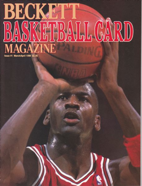 1ST ISSUE BECKETT BASKETBALL CARD MAGAZINE LOT OF 4 MICHAEL JORDAN