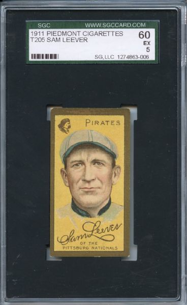 1911 T205 PIEDMONT SAM LEEVER SGC 60