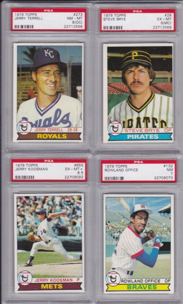 1979 TOPPS SET BUILDER LOT OF 19 W/ STARS ALL PSA