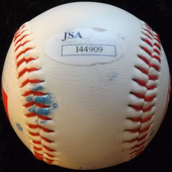 MARIANO RIVERA SIGNED YANKEES LOGO BASEBALL JSA